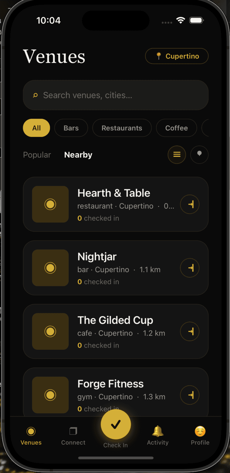 Nearby venues